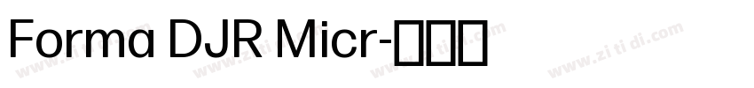 Forma DJR Micr字体转换 Forma DJR Micr字体转换